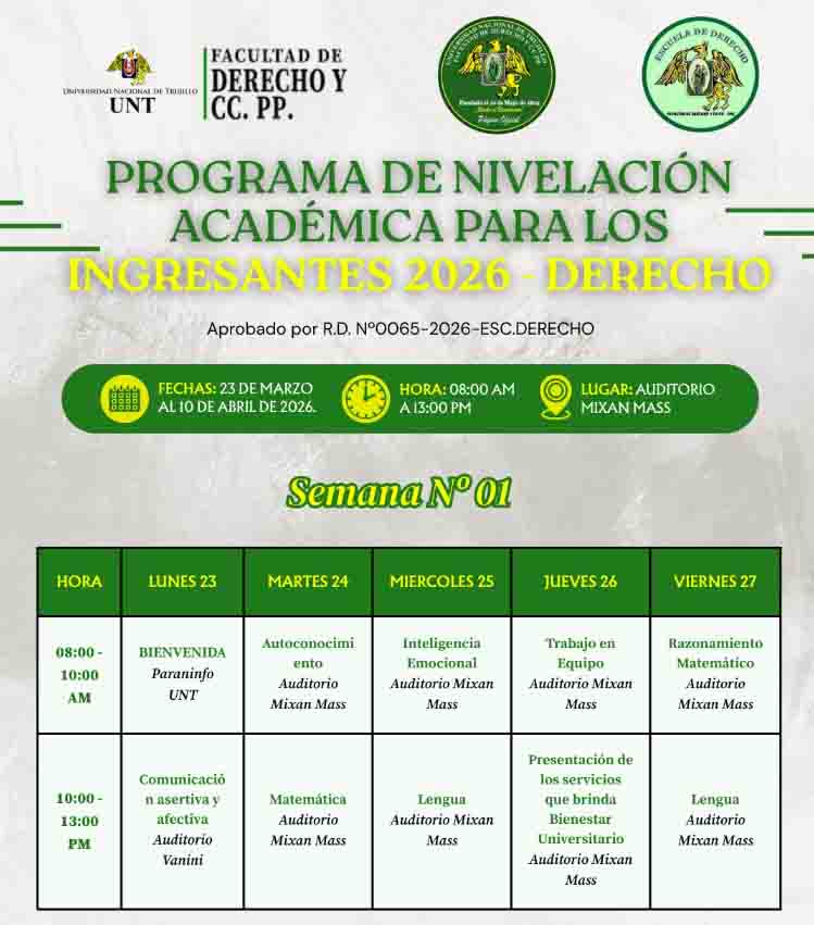 PROGRAMA DE NIVELACIÓN INGRESANTES 2026