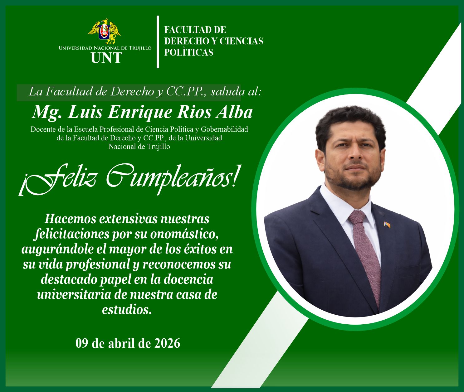 Mg. Luis Enrique Rios Alba